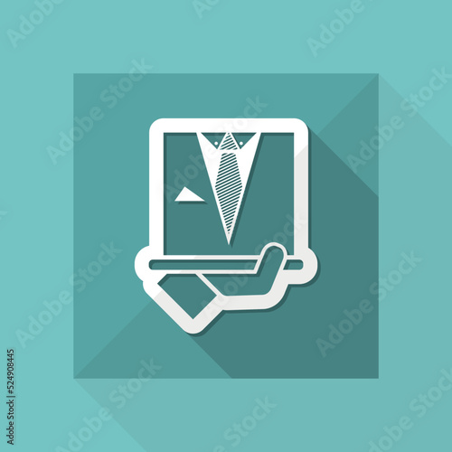 Fashion man dress icon