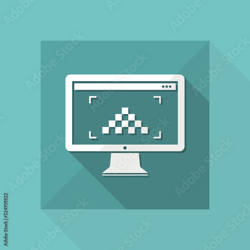 Free Download Resolution pixel - Minimal flat icon - GFXLoad