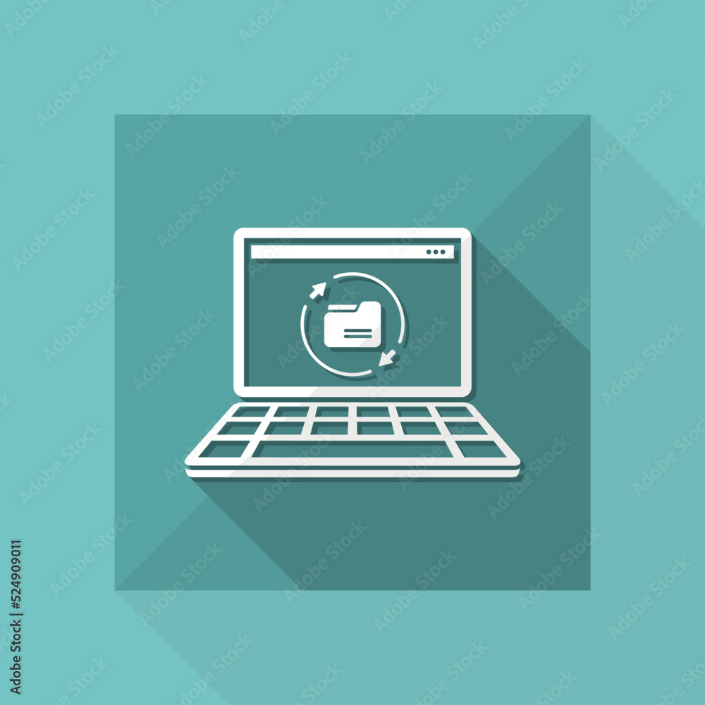 Updates folder - Flat minimal icon Updates folder - Flat minimal icon