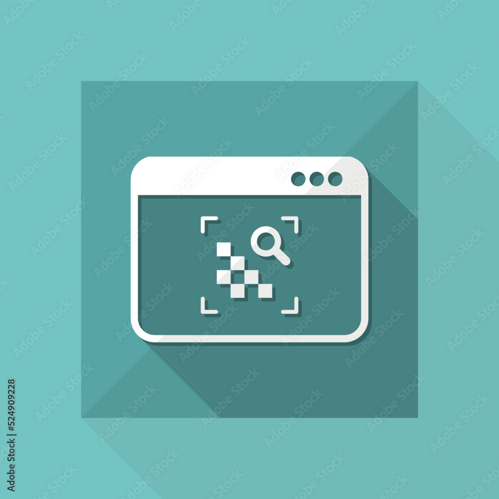 Raster image zoom - Vector flat minimal icon Raster image zoom - Vector flat minimal icon