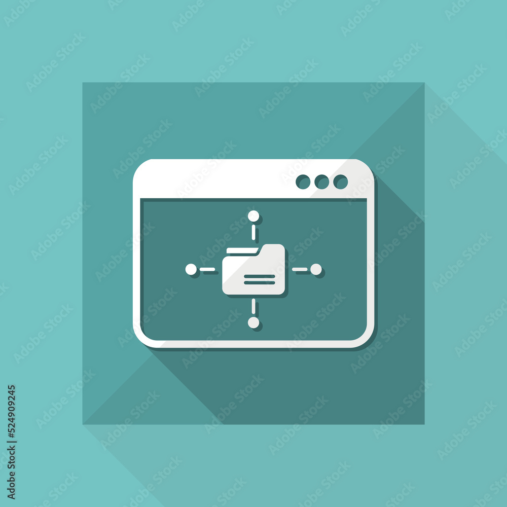 Network box concept - Vector flat minimal icon Network box concept - Vector flat minimal icon