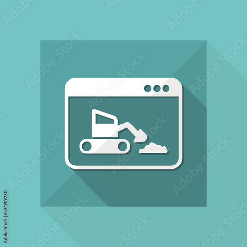 Under construction - Vector flat minimal icon
