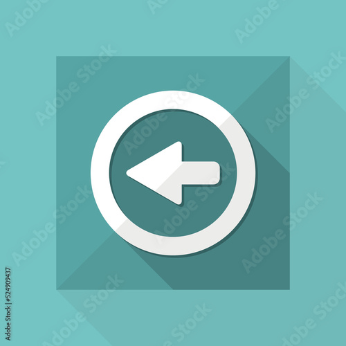Back button - Vector flat minimal icon