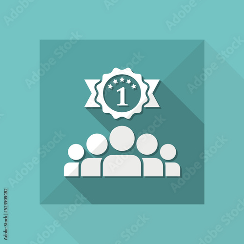 Match winner - Vector flat minimal icon
