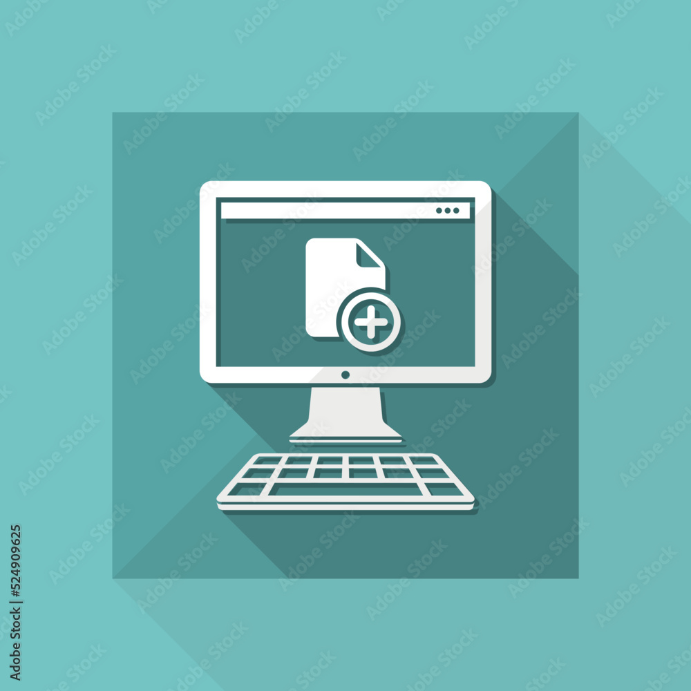New file - Vector flat minimal icon New file - Vector flat minimal icon