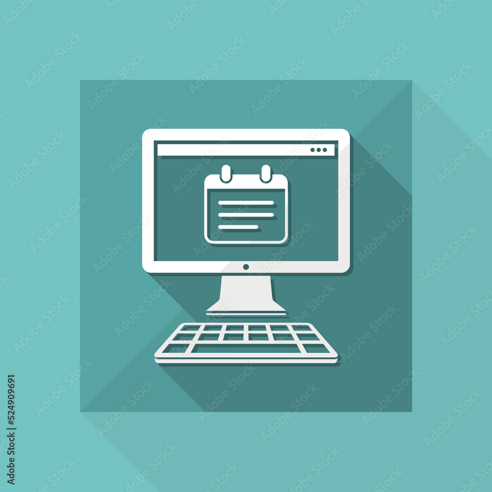 Notepad application - Vector flat minimal icon Notepad application - Vector flat minimal icon