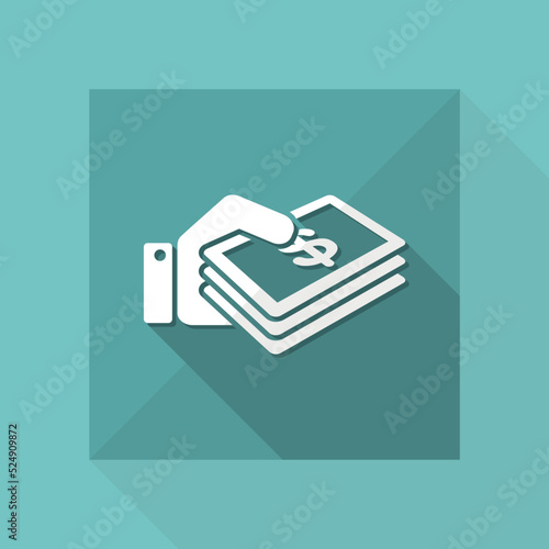 Quadro su tela Cash payment - Dollars