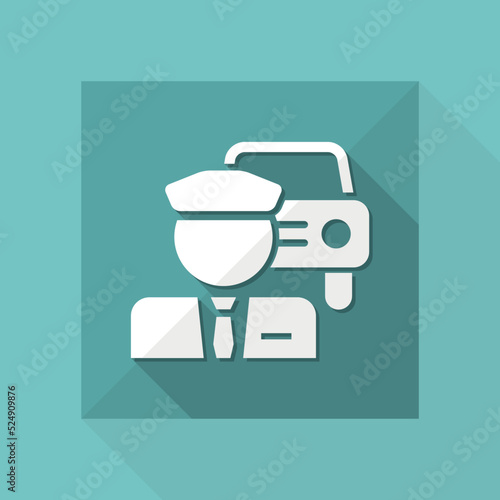 Chauffeur service button icon
