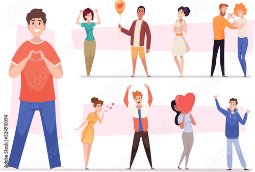 Volunteers. Philanthropy persons donation support and care people exact vector illustrations of volunteers