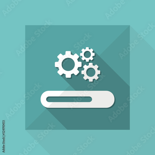 Progression process bar icon
