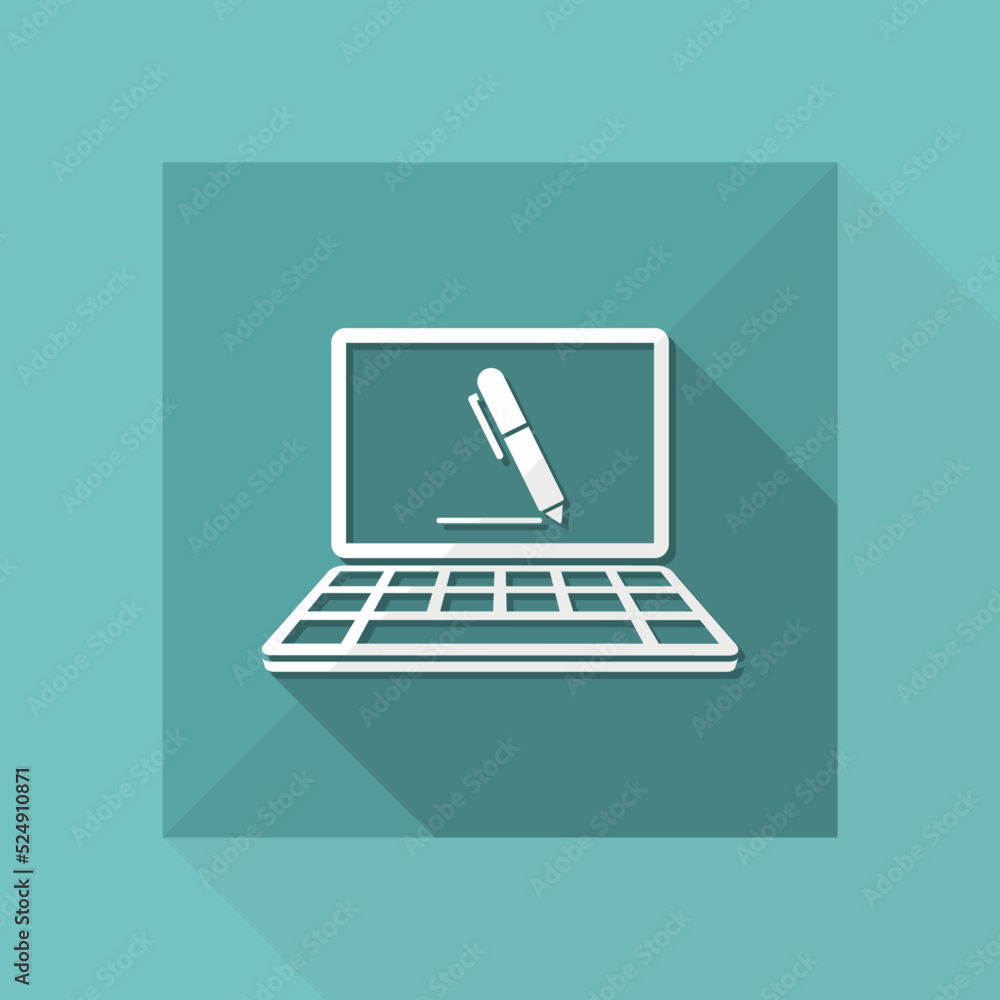 Icon of application for handwriting Icon of application for handwriting