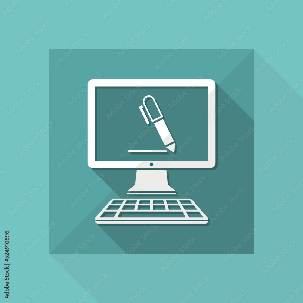 Icon of application for handwriting Icon of application for handwriting
