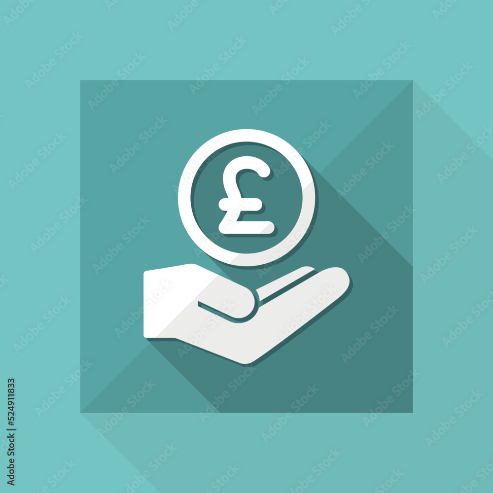 Bank services - Pound - Minimal modern icon Bank services - Pound - Minimal modern icon