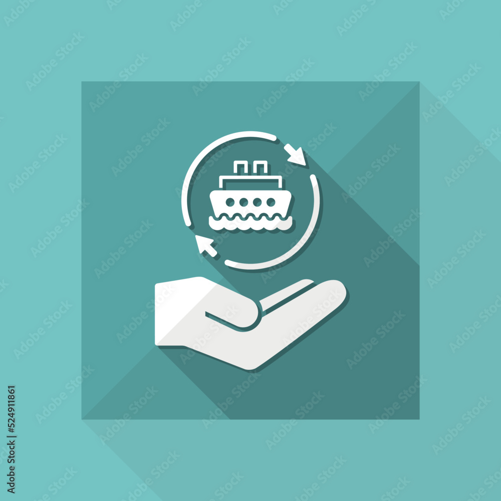 Ship services - Minimal modern icon Ship services - Minimal modern icon