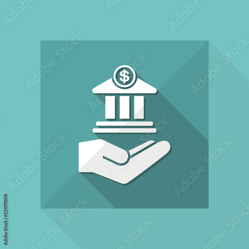 Bank services - Minimal vector flat icon