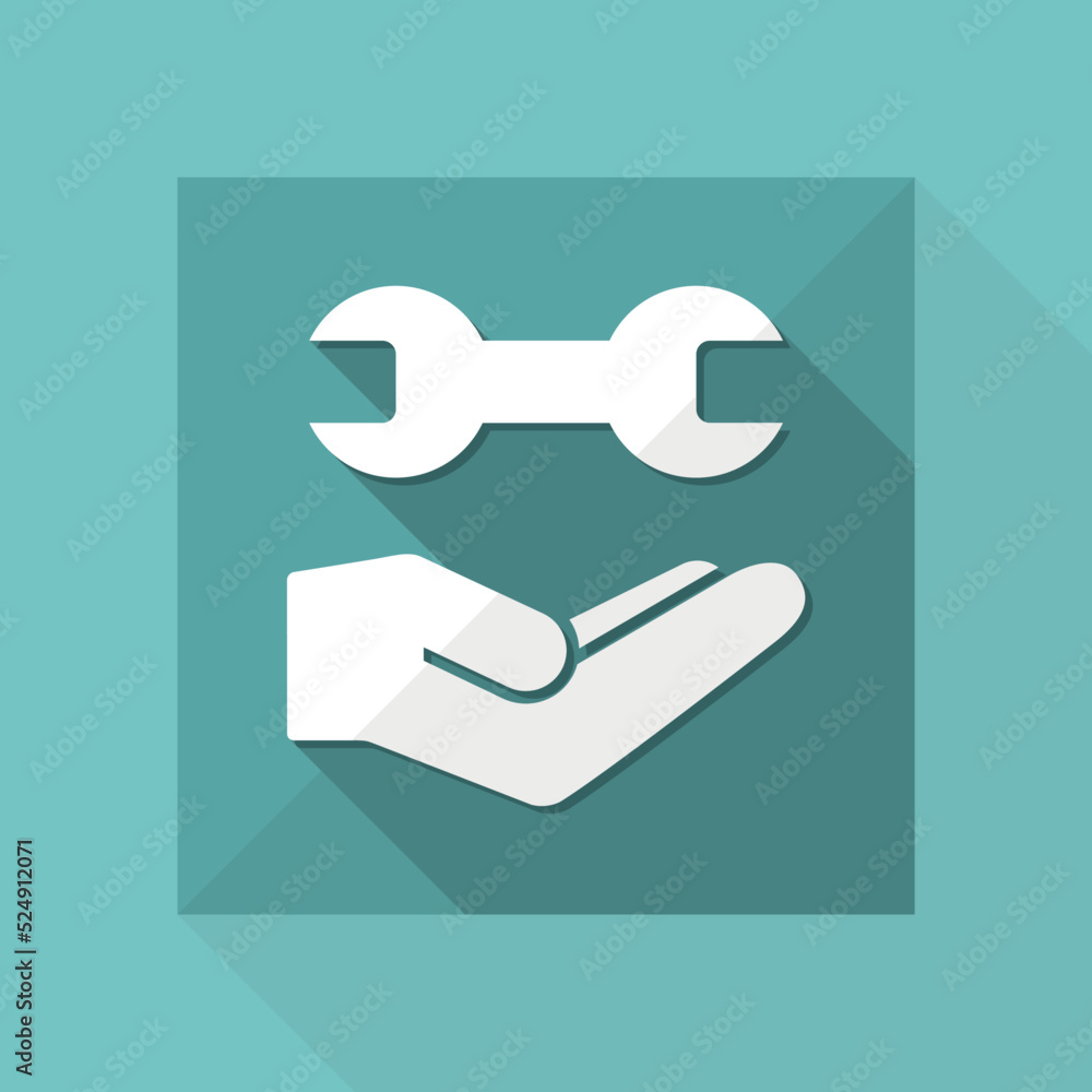 Fototapeta premium Assistance - Minimal modern icon