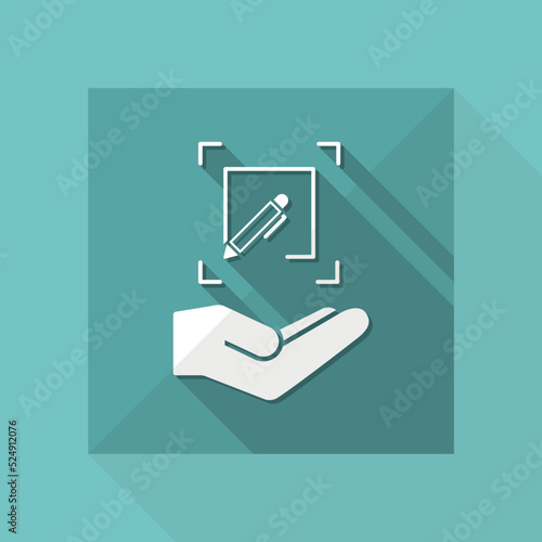 Customized design services - Flat minimal vector icon