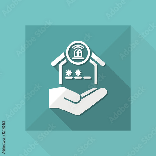 Hous protection services - Minimal modern icon