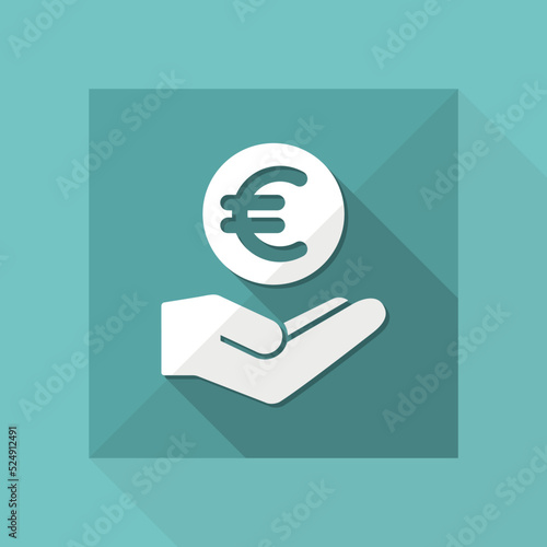 Bank services - Euro - Minimal modern icon