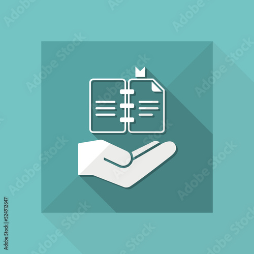 Book concept - Vector flat icon