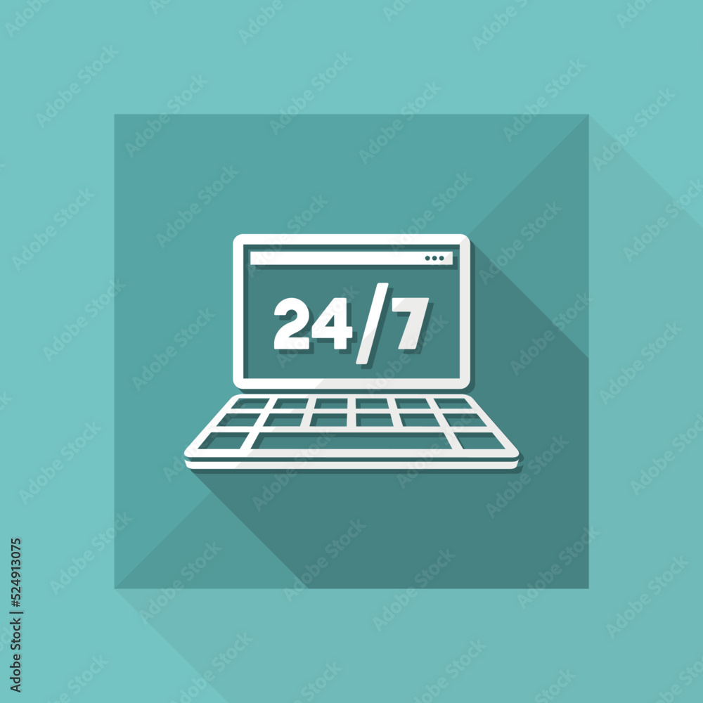 Steady data services - Vector web icon Steady data services - Vector web icon