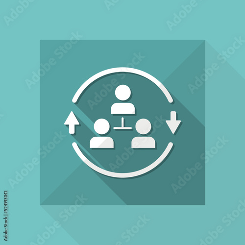 24/7 network services - Vector web icon
