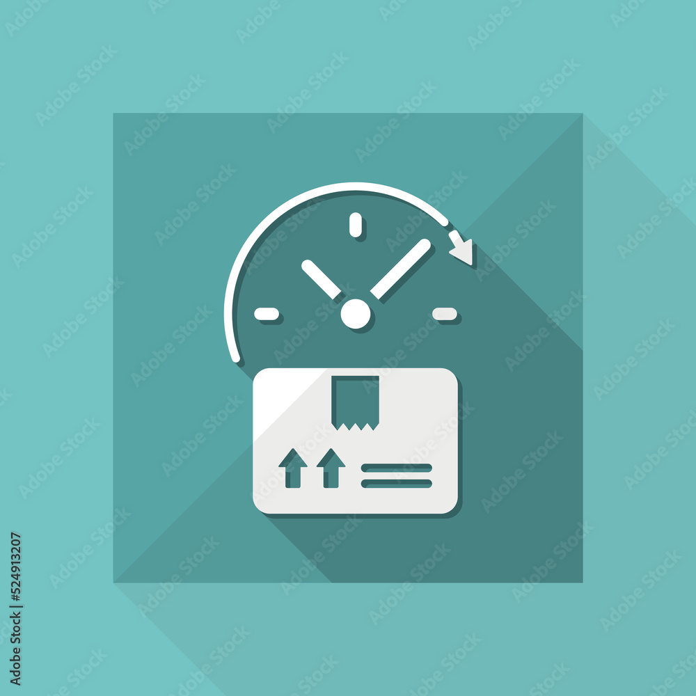 Steady delivery service 24/7 - Vector web icon Steady delivery service 24/7 - Vector web icon