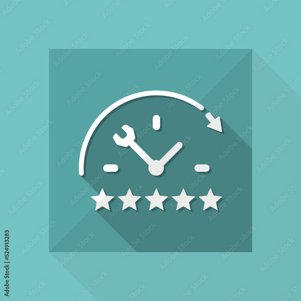 Full time technical assistance services - Vector web icon Full time technical assistance services - Vector web icon