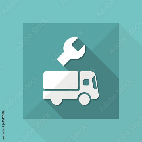Truck assistance services - Vector web icon