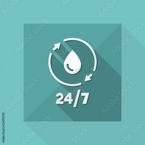 Steady water services - Vector web icon