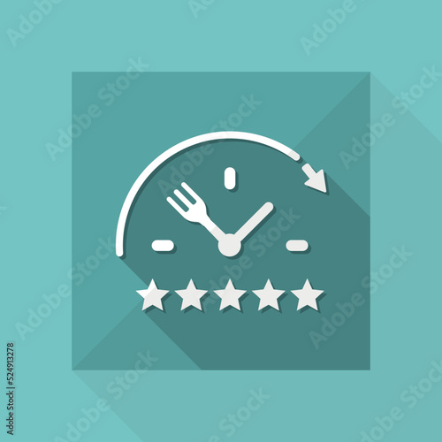 Steady excellent food services - Vector web icon