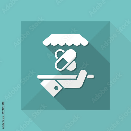 Pharmacy or medical services - Vector web icon
