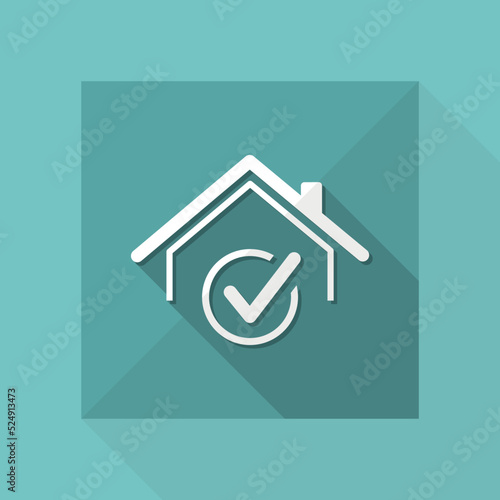 Choose the perfect house - Vector web icon