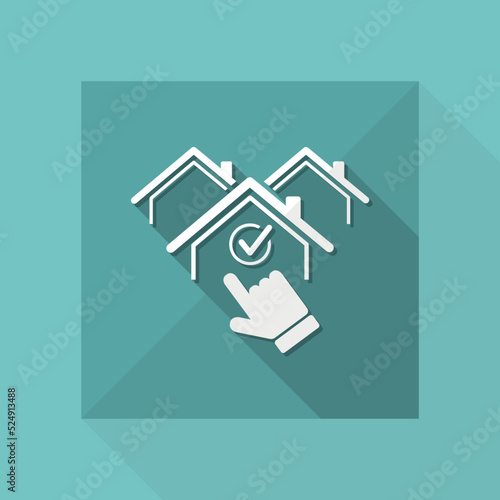 House selection - Vector web icon