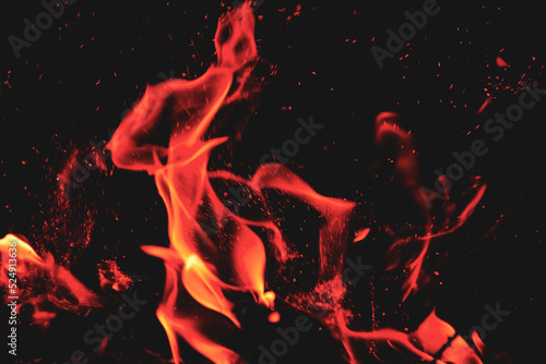 Abstract fire flames background