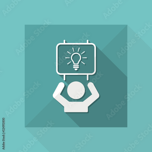 Suggest clever idea - Vector web icon