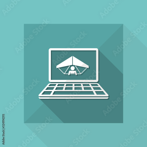 Extreme sport website - Vector flat icon