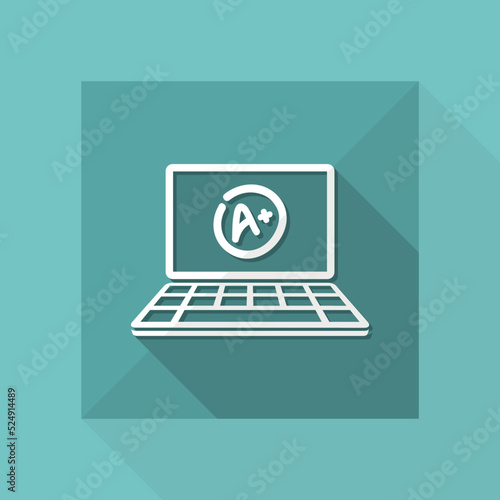 A+ top evalutation - Vector flat icon