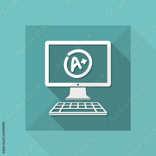 A+ top evalutation - Vector flat icon