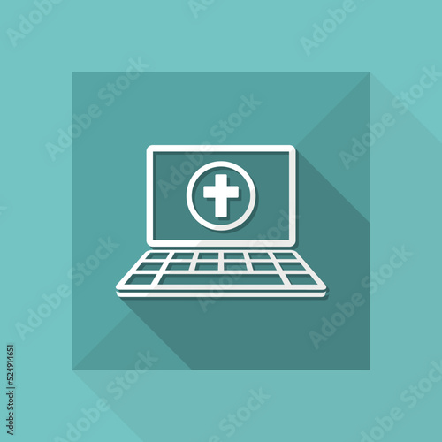 Religious online services - Vector flat icon