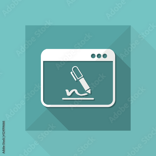 Subscribe terms and conditions - Vector flat icon