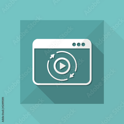 Full multimedia services - Vector flat icon