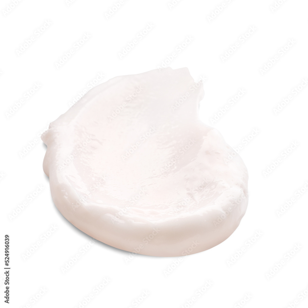 Sample of face cream on white background Sample of face cream on white background