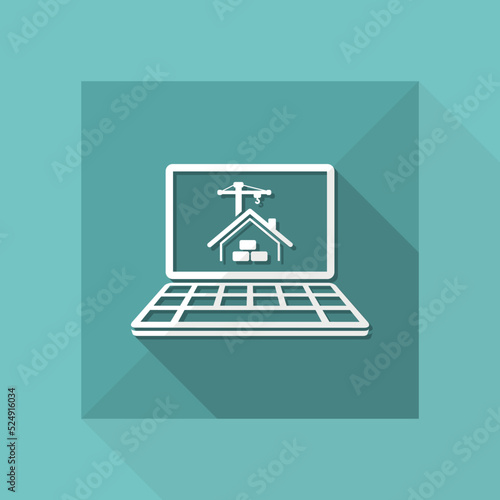 Website under construction - Vector flat icon