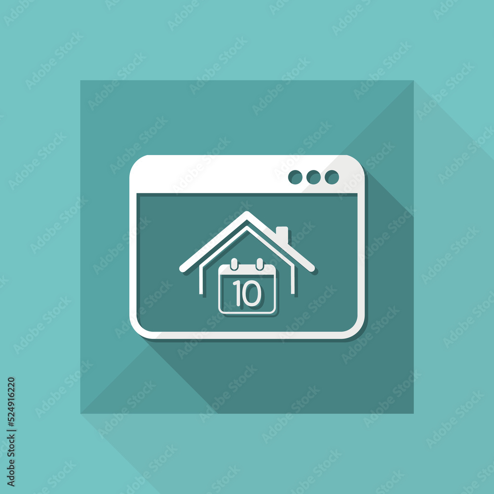 Appointment web page - Vector flat icon Appointment web page - Vector flat icon
