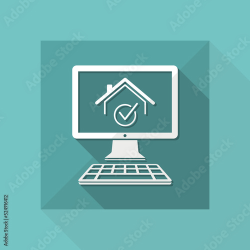 Pick house - Vector icon for computer website or application