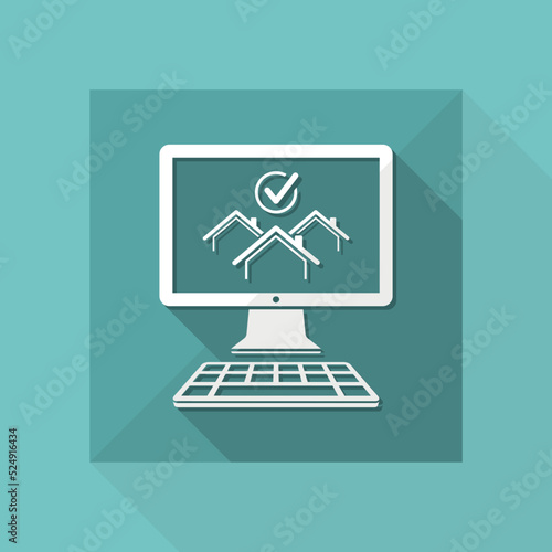 Choose the best home - Vector icon for computer website or application