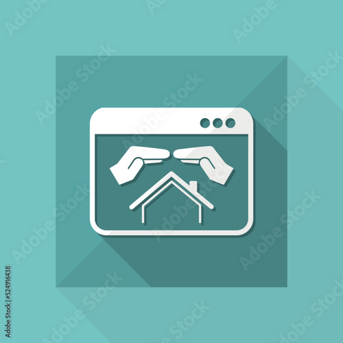 Living protection - Vector icon for computer website or application