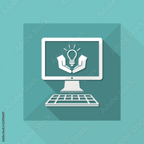 Innovative process - Vector icon for computer website or application