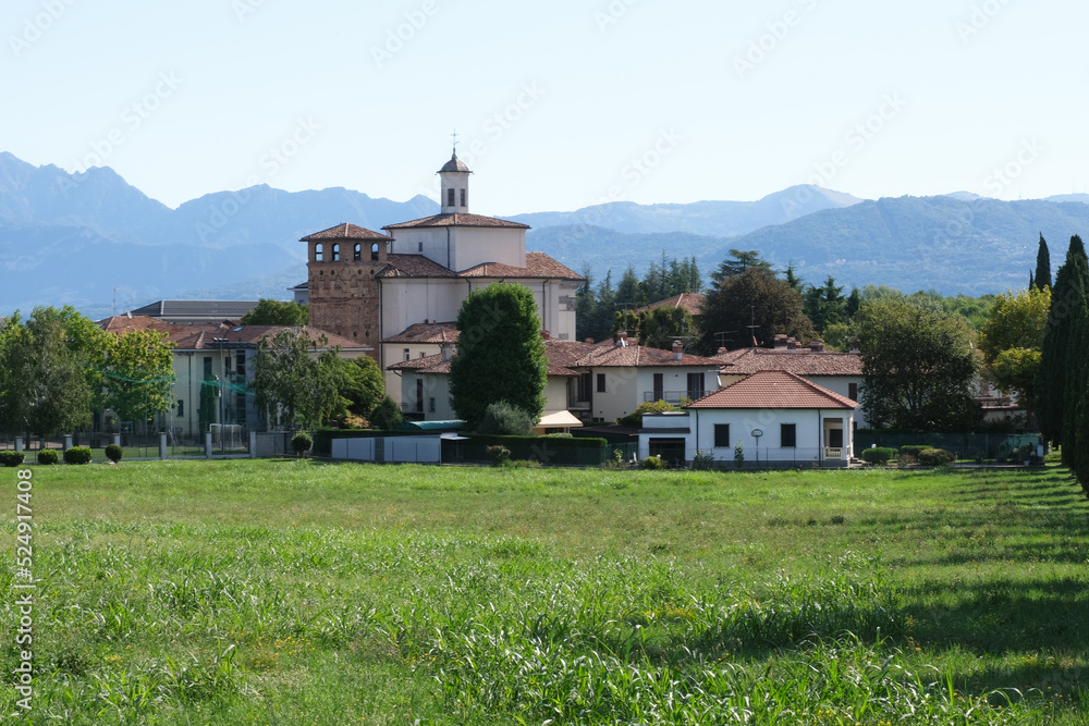 Il Santuario di Santa Maria della Noce a Inverigo in provincia di Como, Italia.